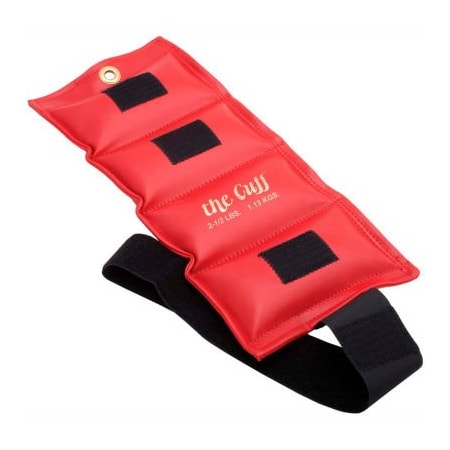 Fabrication Enterprises Cuff Original Wrist and Ankle Weight, 2.5 lb., Red 10-0206